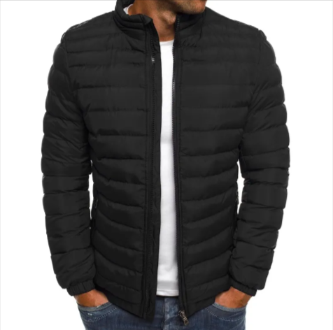 Men's Coldproof Padded Jacket – Outdoor Zipper Coat